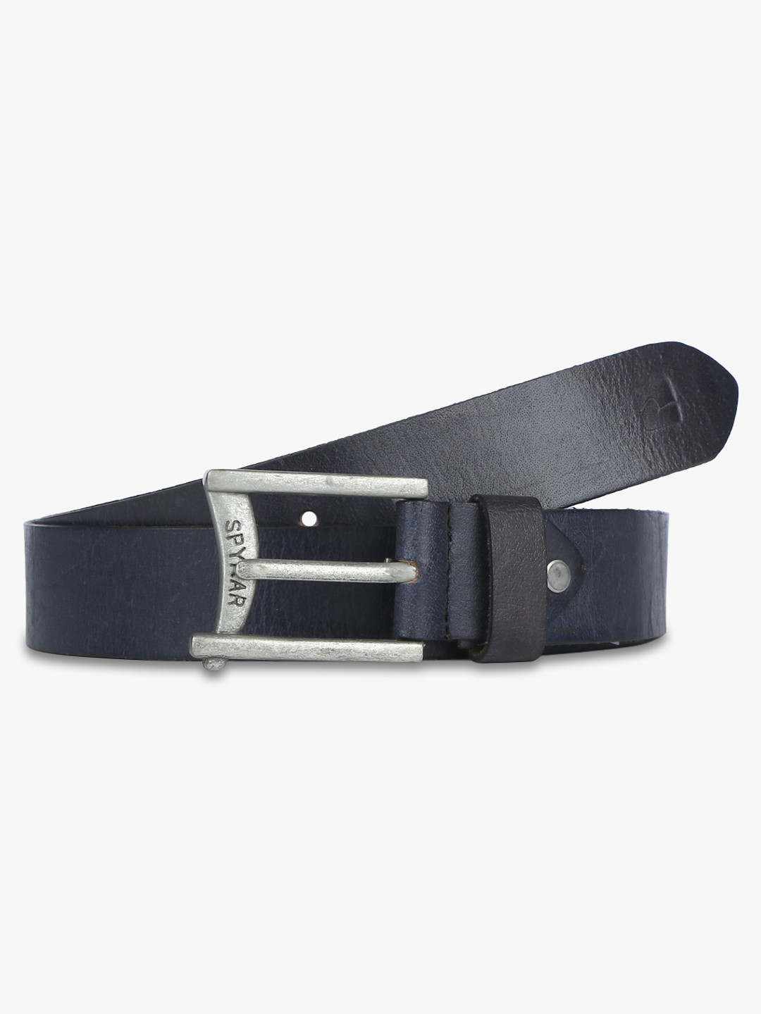 NAVY BLUE LEATHER BELT