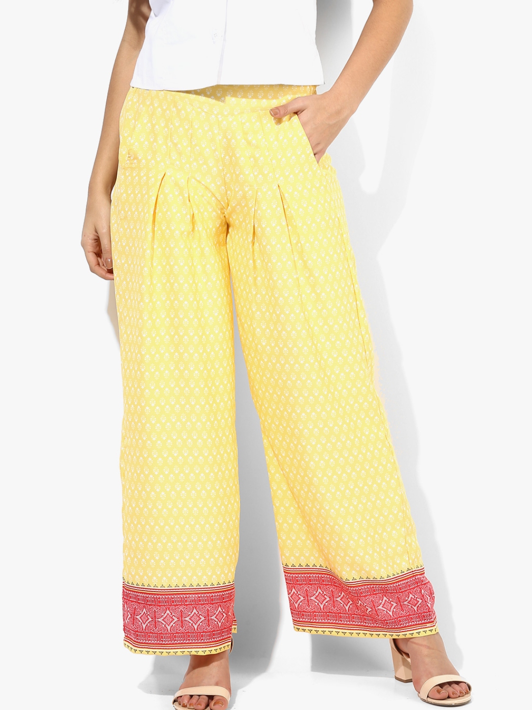myntra flared palazzo