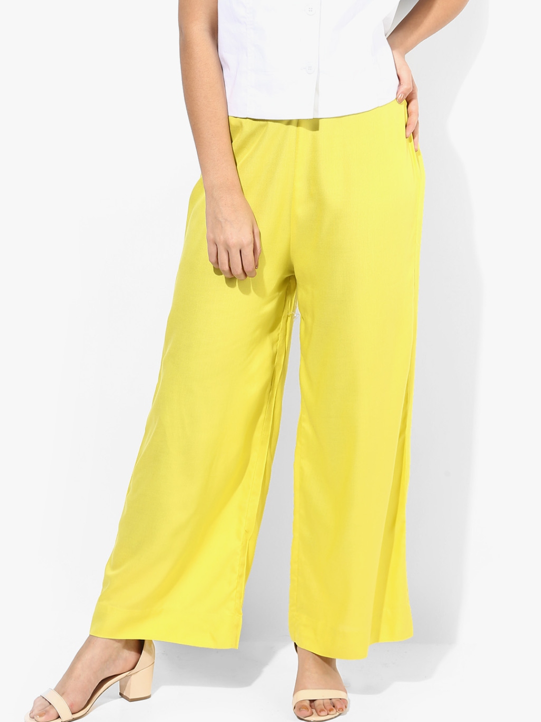 myntra flared palazzo