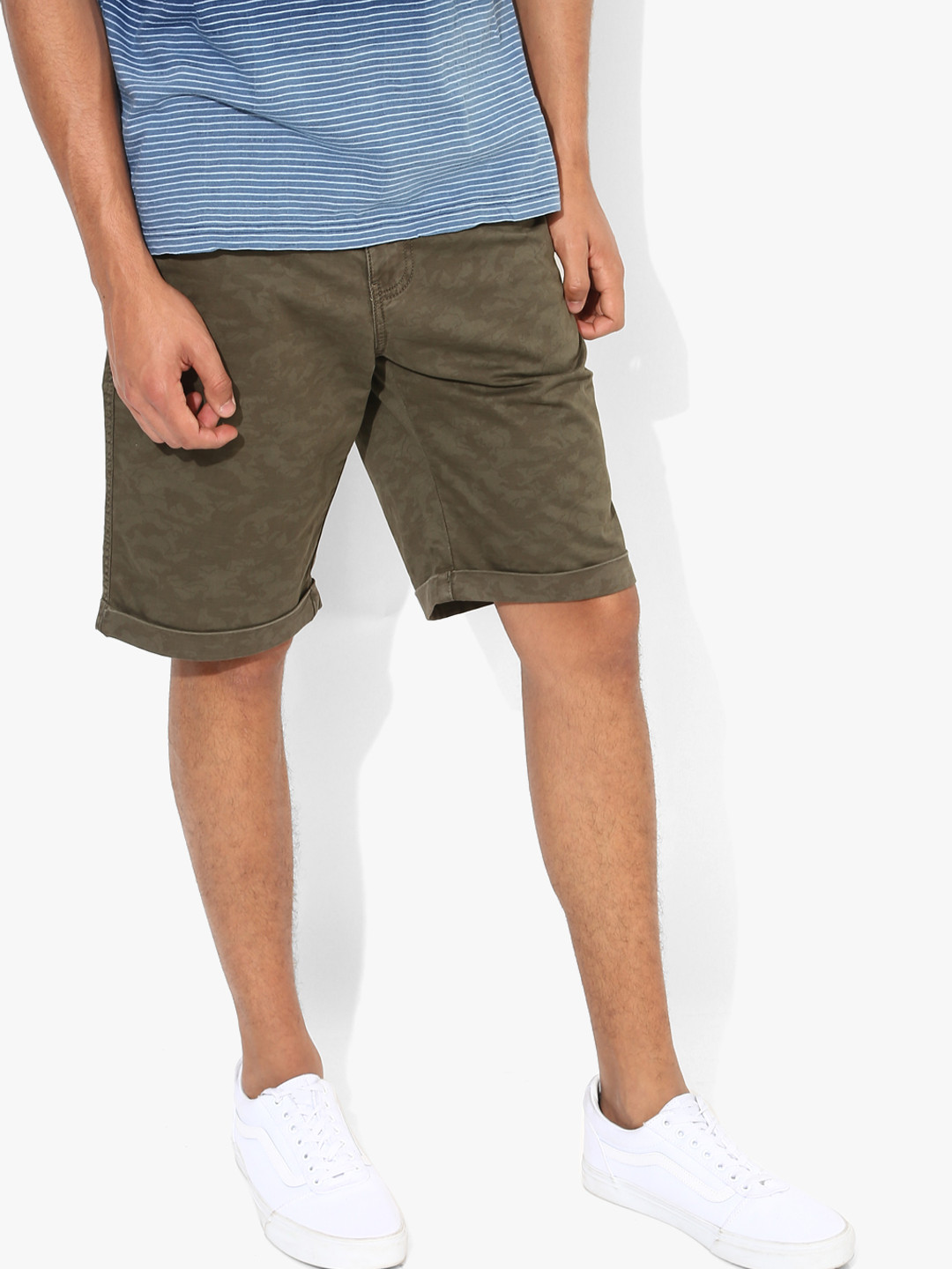 Buy Khaki Printed Shorts Shorts for Men 7682327 Myntra