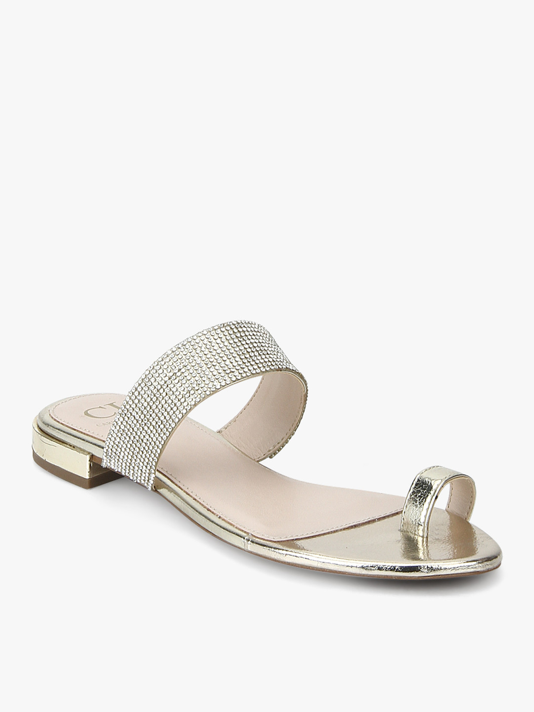 Buy Golden Sandals Flats for Women 7680610 Myntra