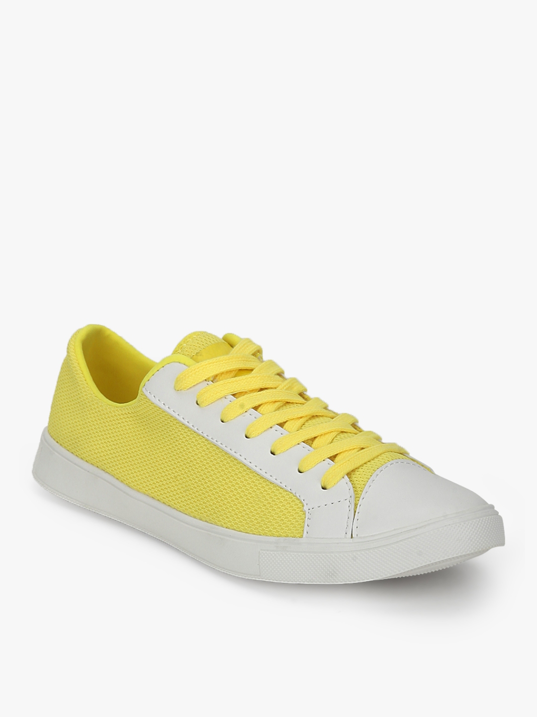 yellow color sneakers
