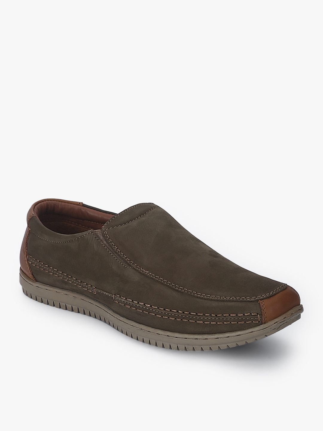 Buy Olive Loafers - Casual Shoes for Men 7686389 | Myntra