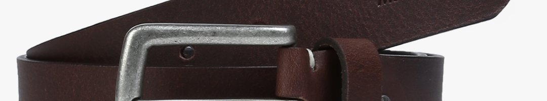 Buy Brown Leather Belt - Belts for Men 7682190 | Myntra