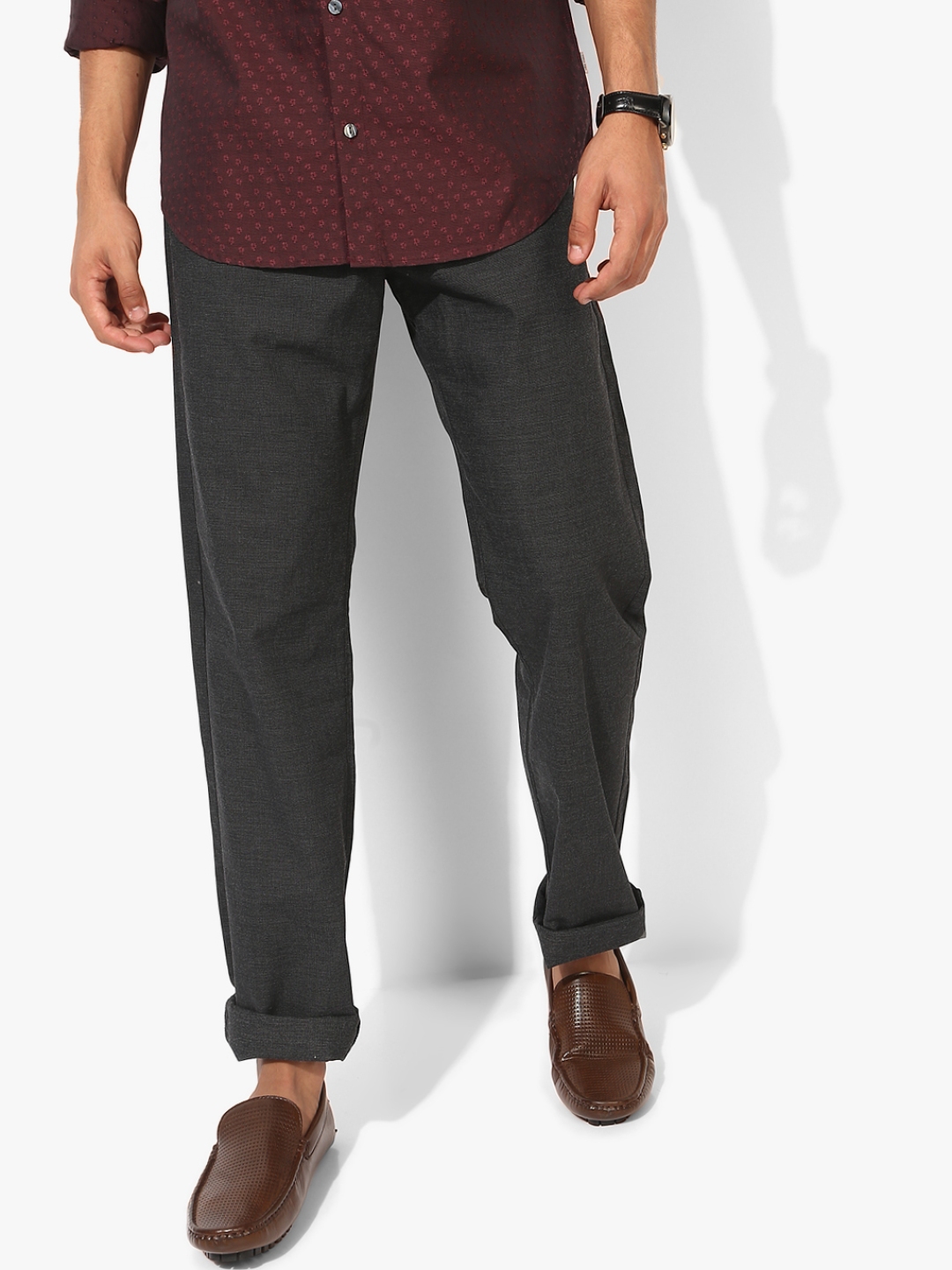 charcoal chinos