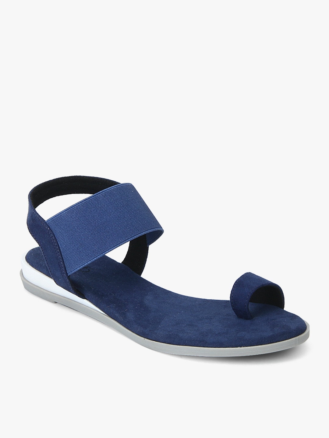 Buy Navy Blue Sandals - Flats for Women 7682006 | Myntra