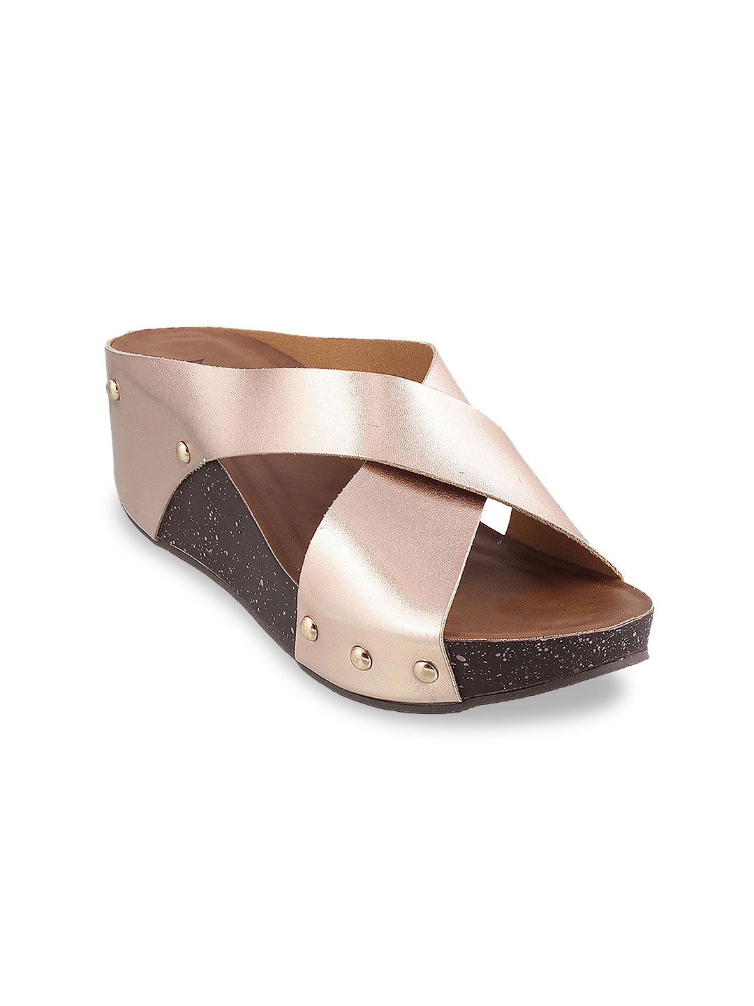 metro rose gold heels