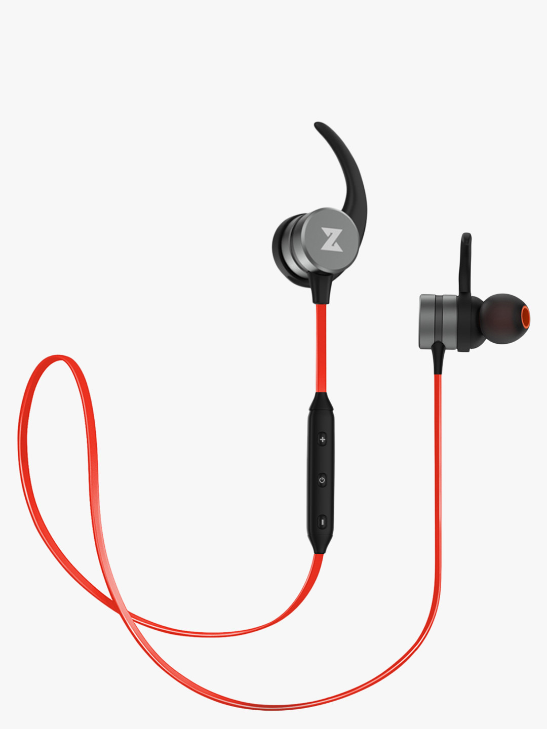 Red Zigbuds Crest Wireless Earphones with Mic