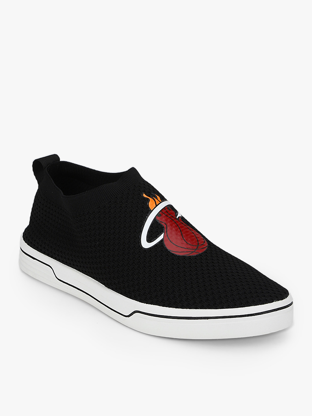 Buy Miami Heat Black Sneakers Casual Shoes for Men Buy Miami Heat Black Sneakers Casual Shoes for Men