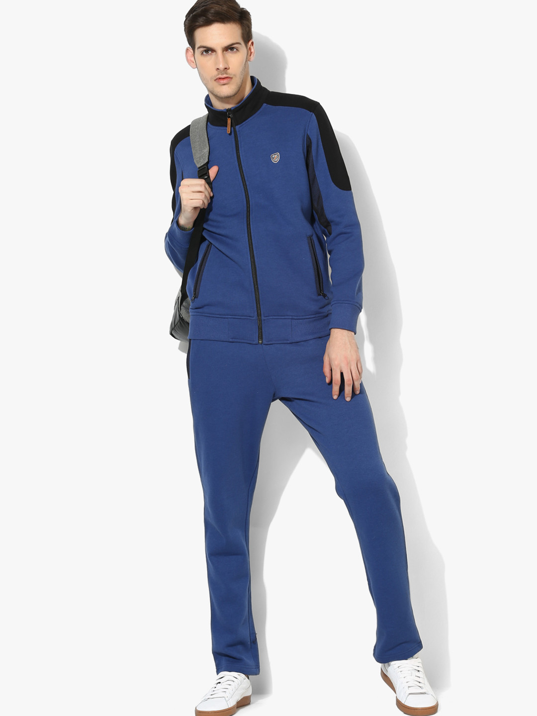 Buy Blue Solid Tracksuit Tracksuits for Men 7901075 Myntra