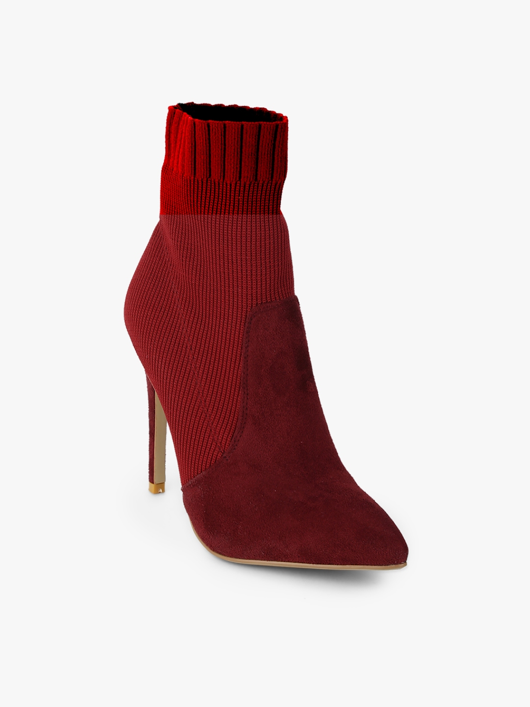 long maroon boots