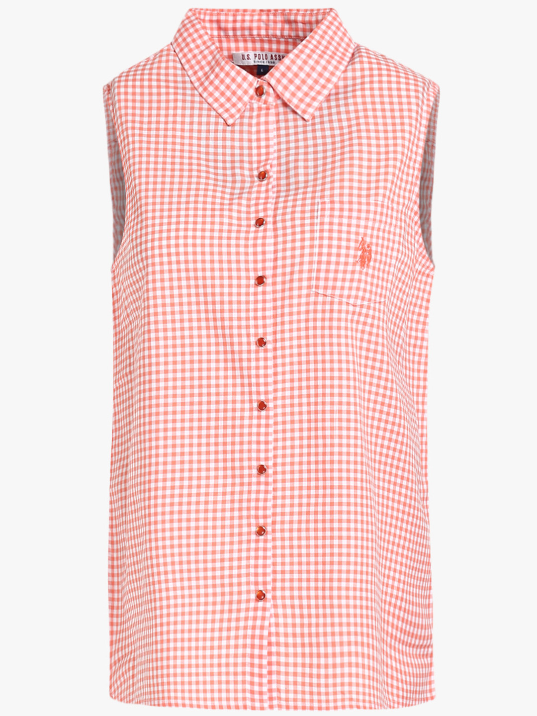 Buy Orange Checked Regular Fit Shirt Shirts for Women 7922315 Myntra