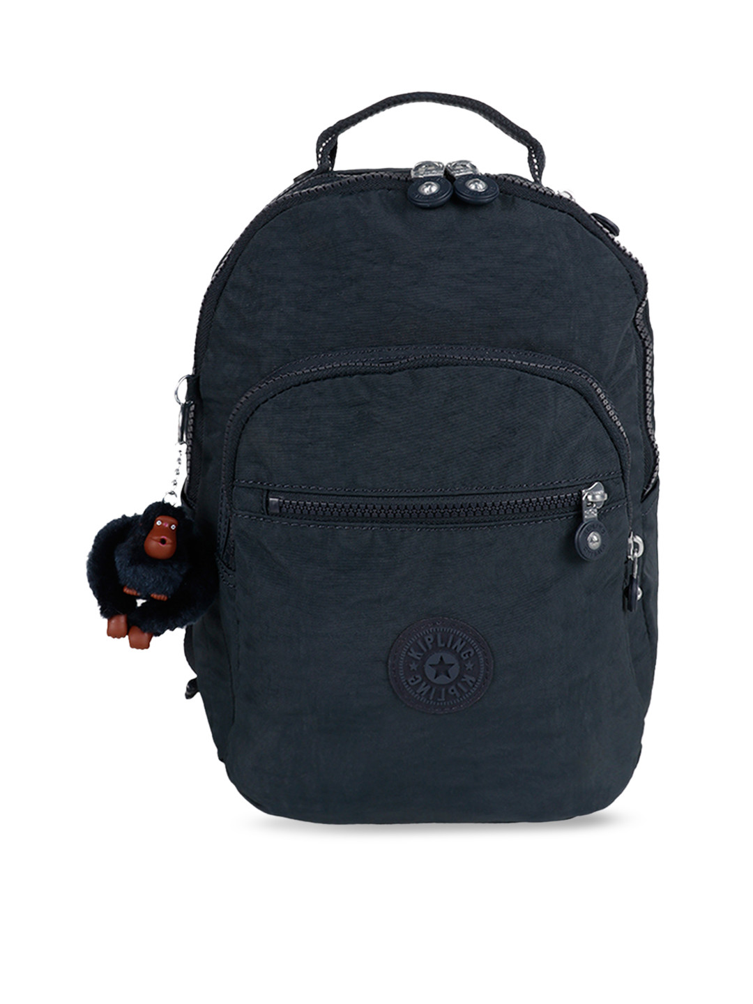 Buy Kipling Unisex Navy Blue Textured Backpack Backpacks for Unisex