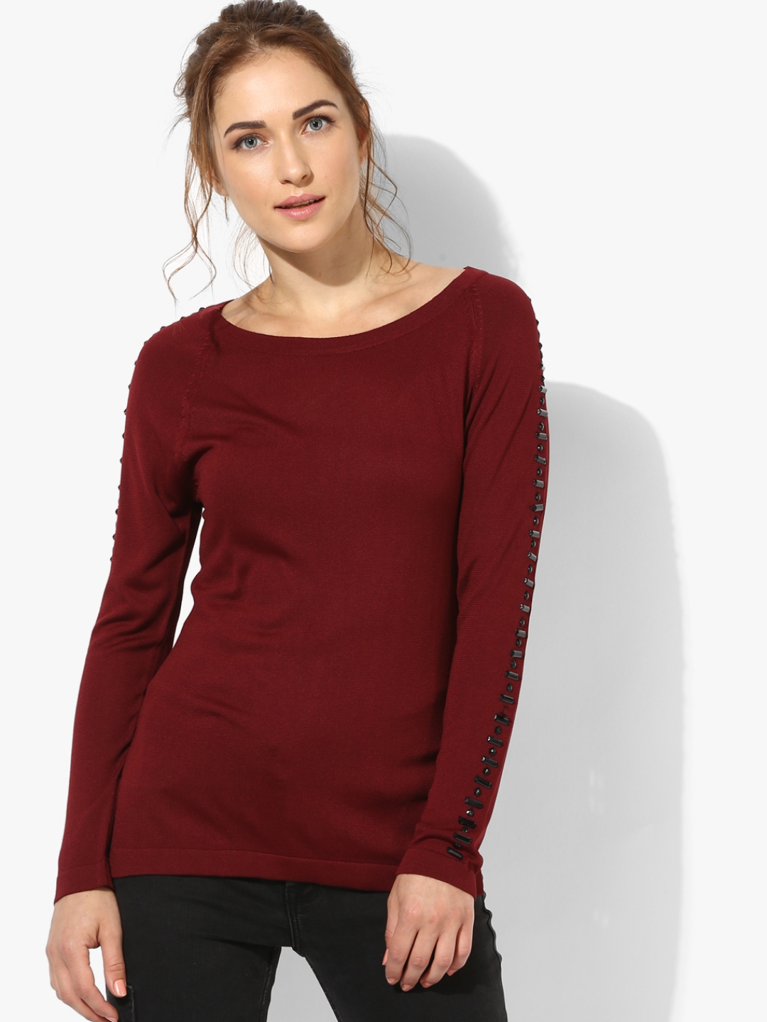 maroon boutique tops