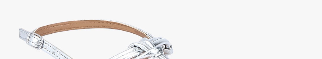 Buy Florence Metallic Sandals - Flats for Women 7939611 | Myntra