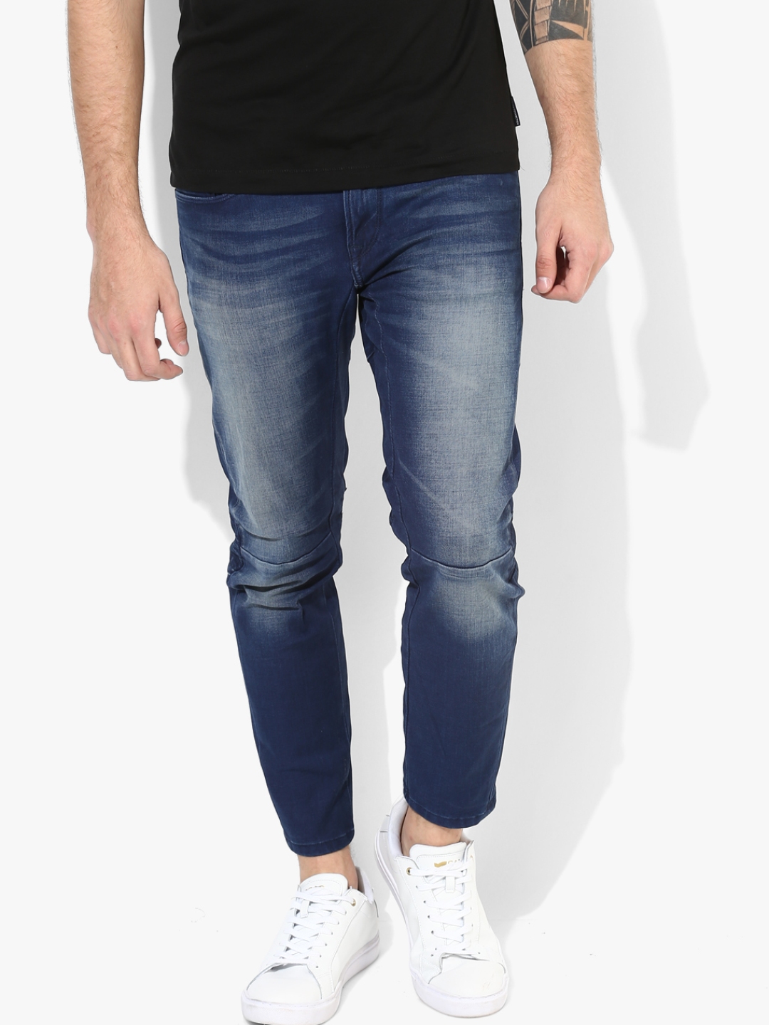 blue washed jeans mens