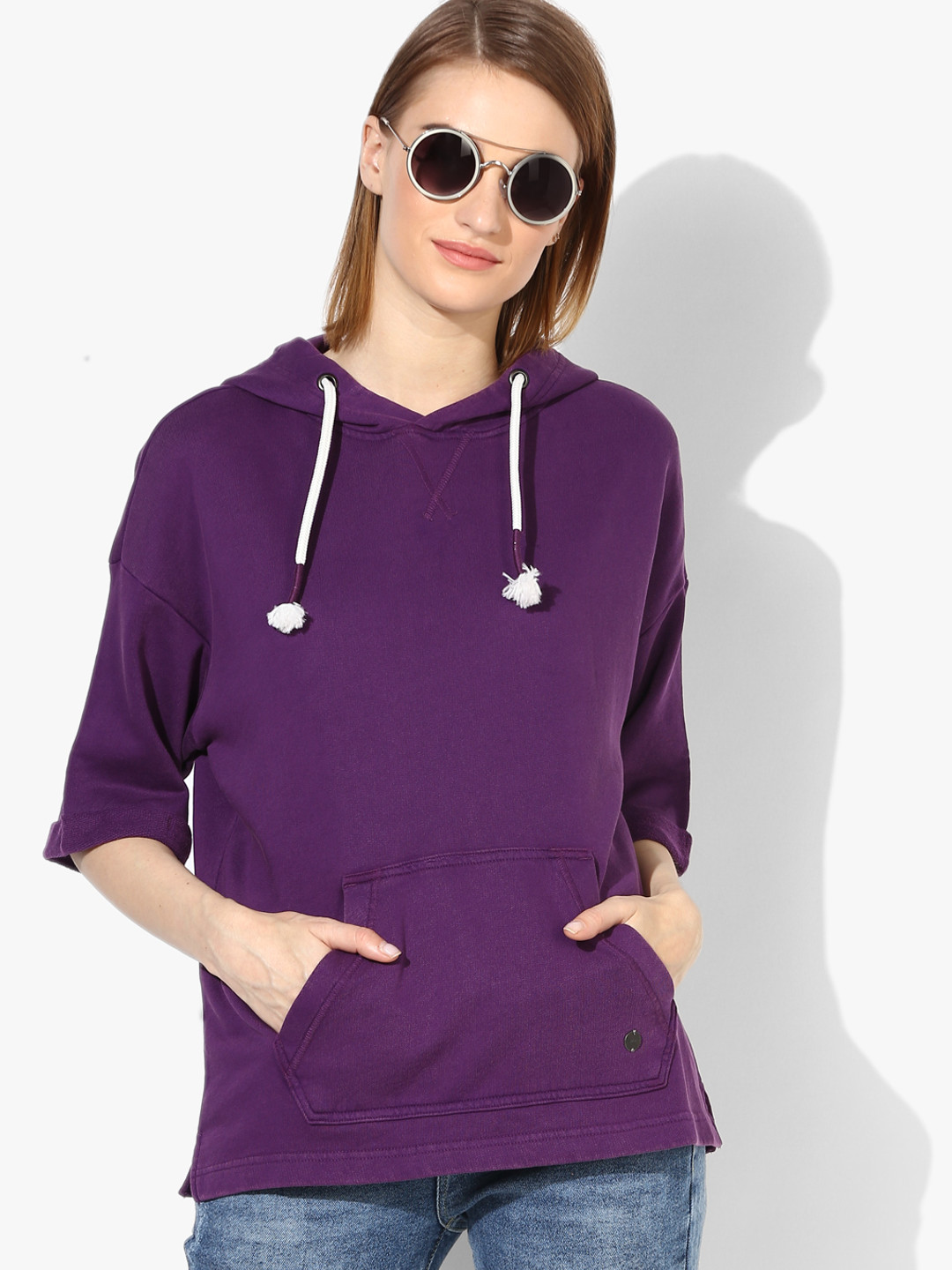 purple comfy sweatshirt