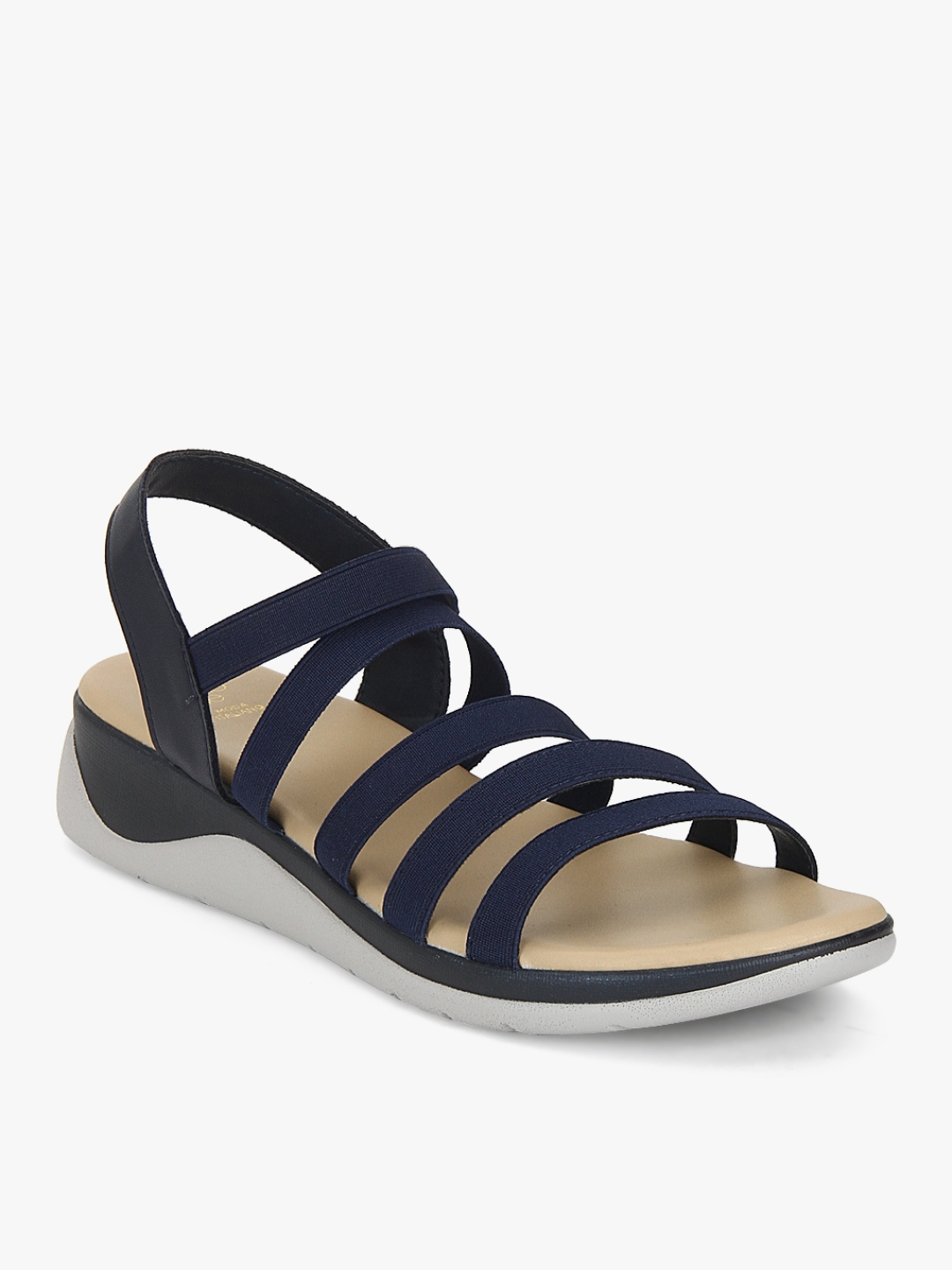 pointed toe navy blue flats