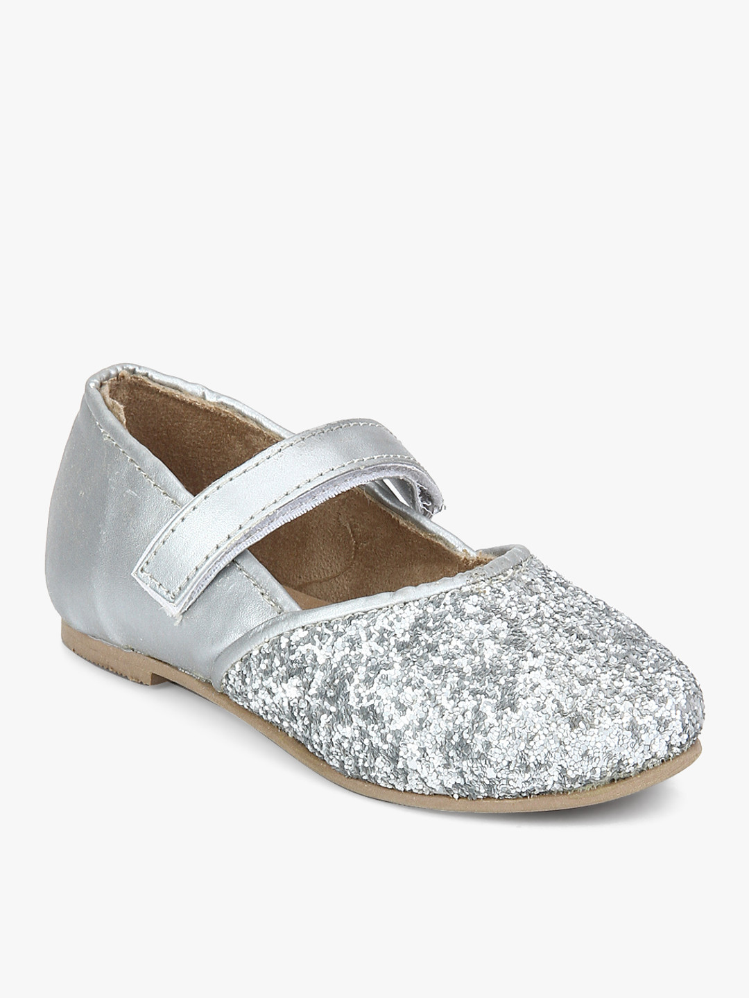 Buy Silver Ballerinas Flats for Girls 7922441 Myntra
