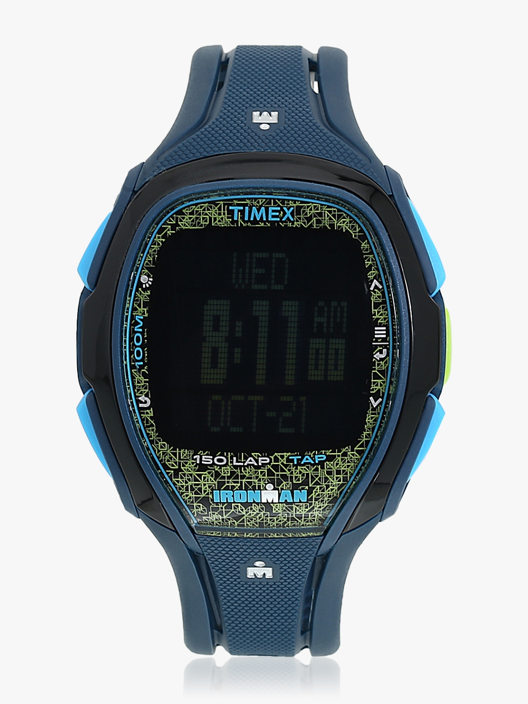 navy blue digital watch