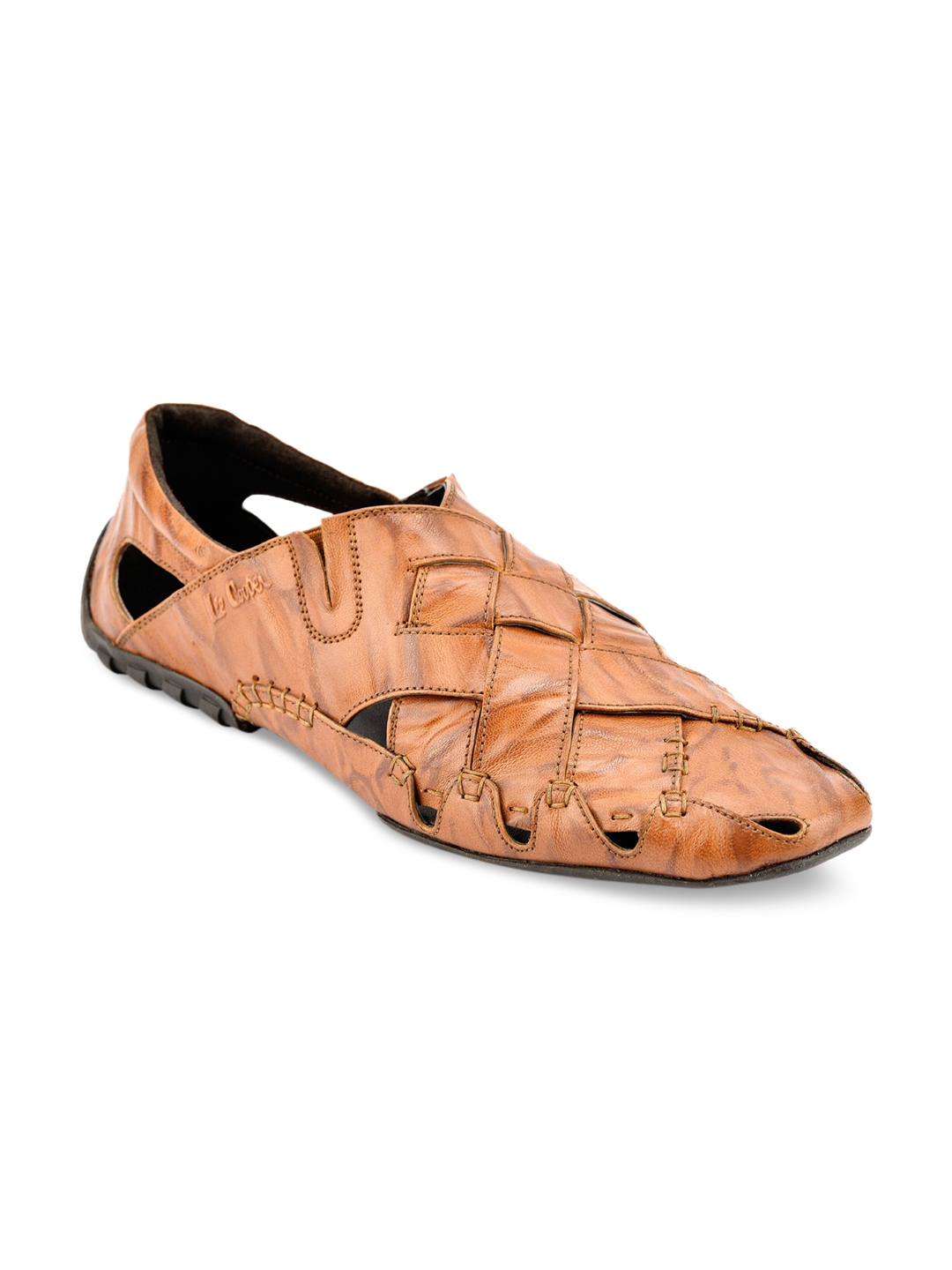 lee cooper men tan sandals