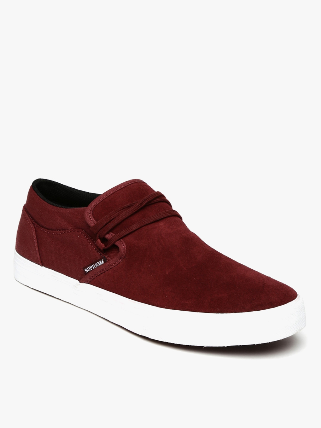 flat maroon shoes