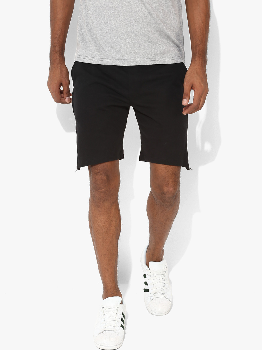 Buy Black Solid Shorts Shorts for Men 7934305 Myntra