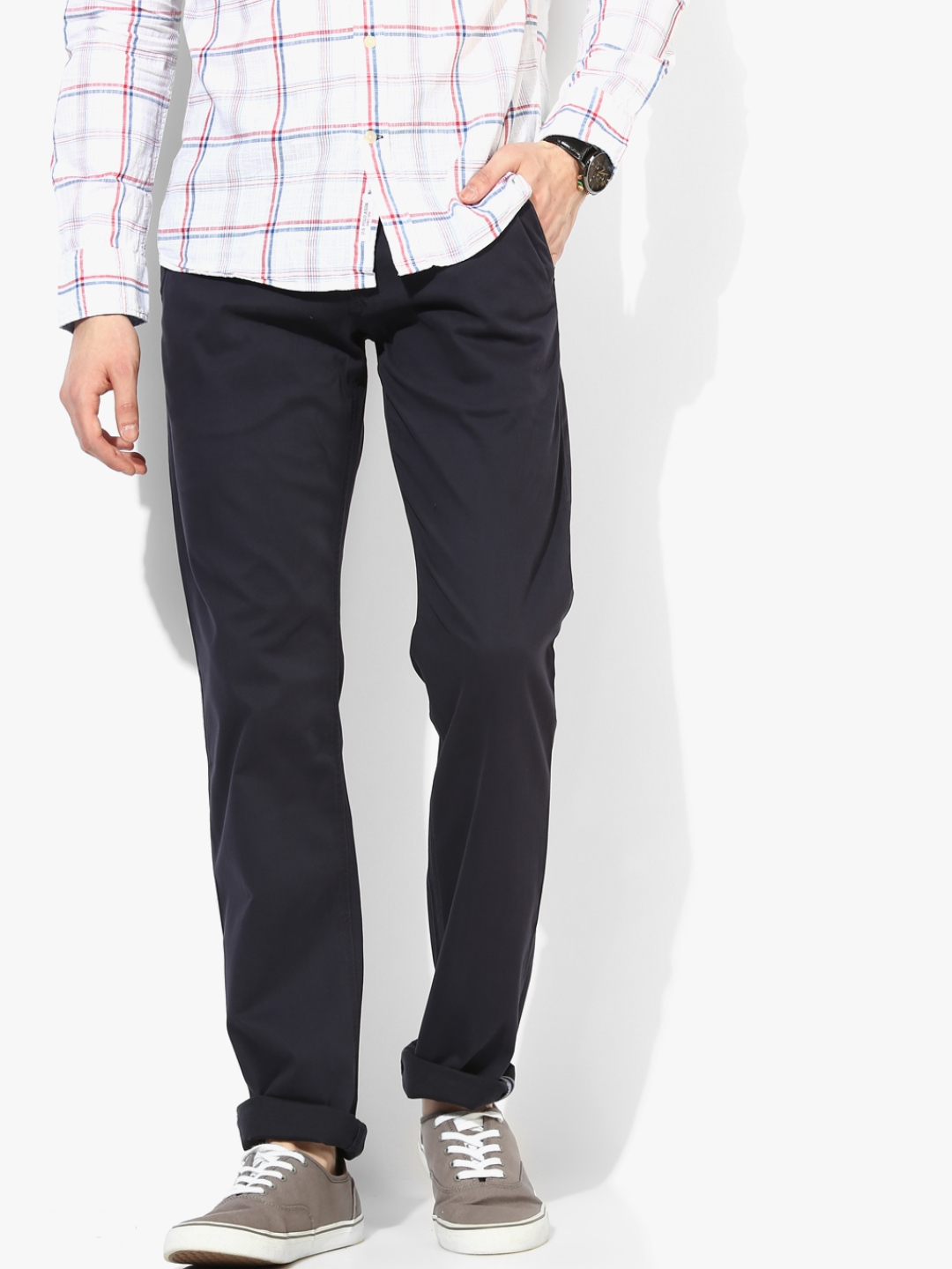 navy blue chinos