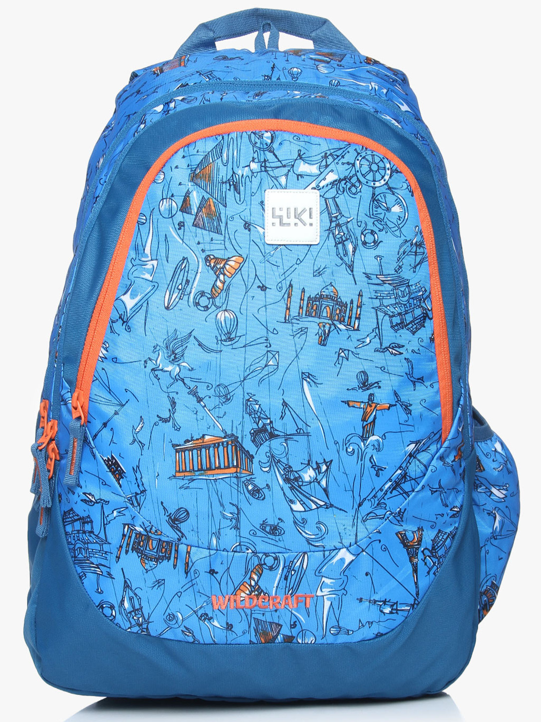 Buy Wiki 4 Doodle 2 Blue Backpack Backpacks for Unisex 7929537 Myntra