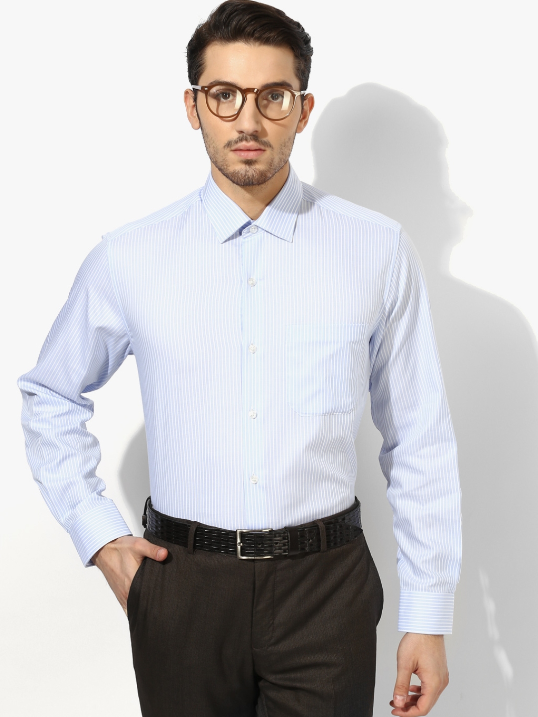 light blue striped shirt mens