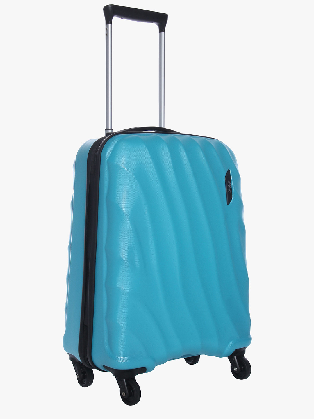 Buy Skybags Unisex Blue MILFO79ETRQ Textured Large Hard Luggage Trolley