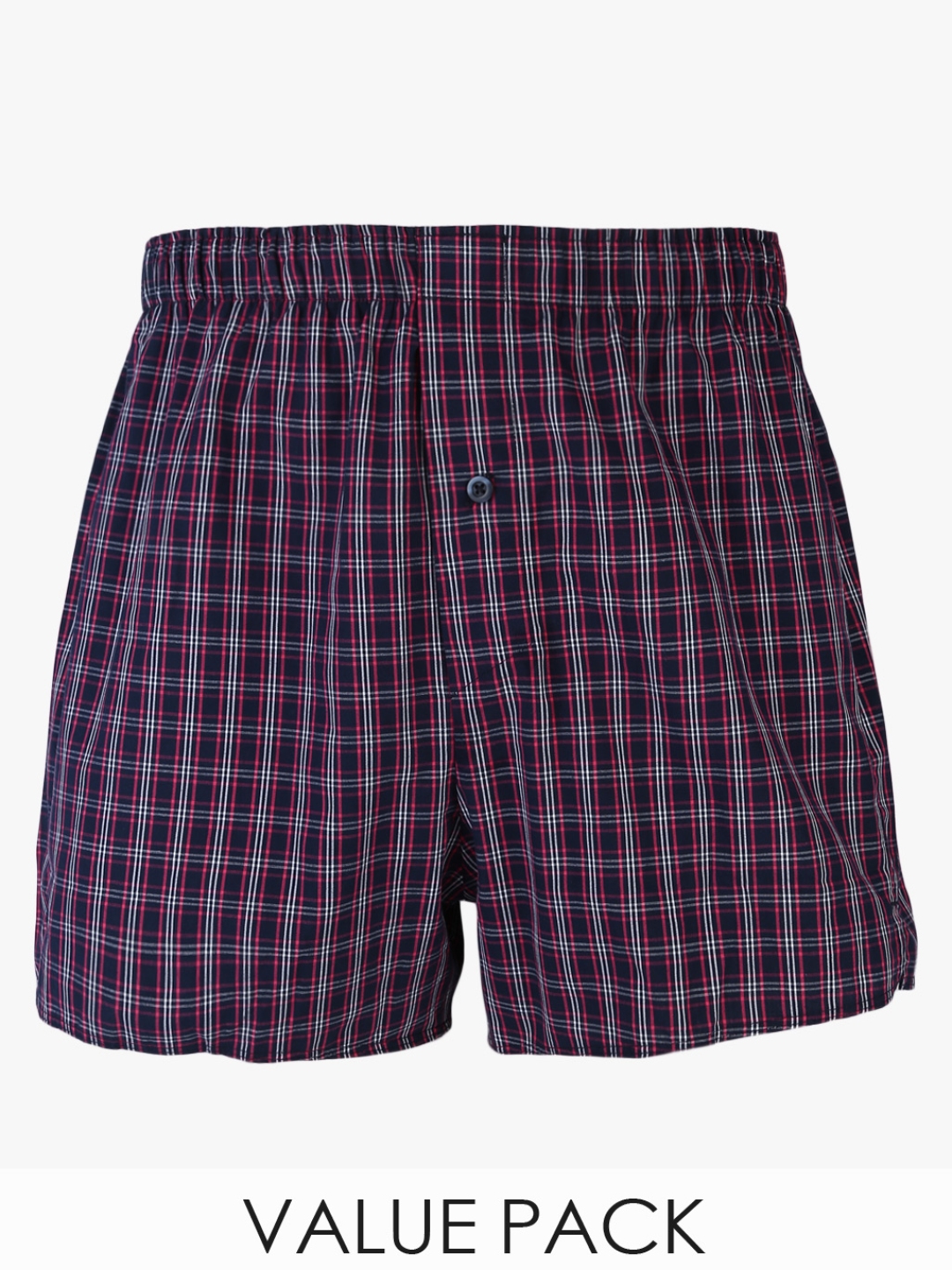 Buy Pack Of 3 Multicoloured Checked Pure Cotton Boxers - Boxers for Men ...
