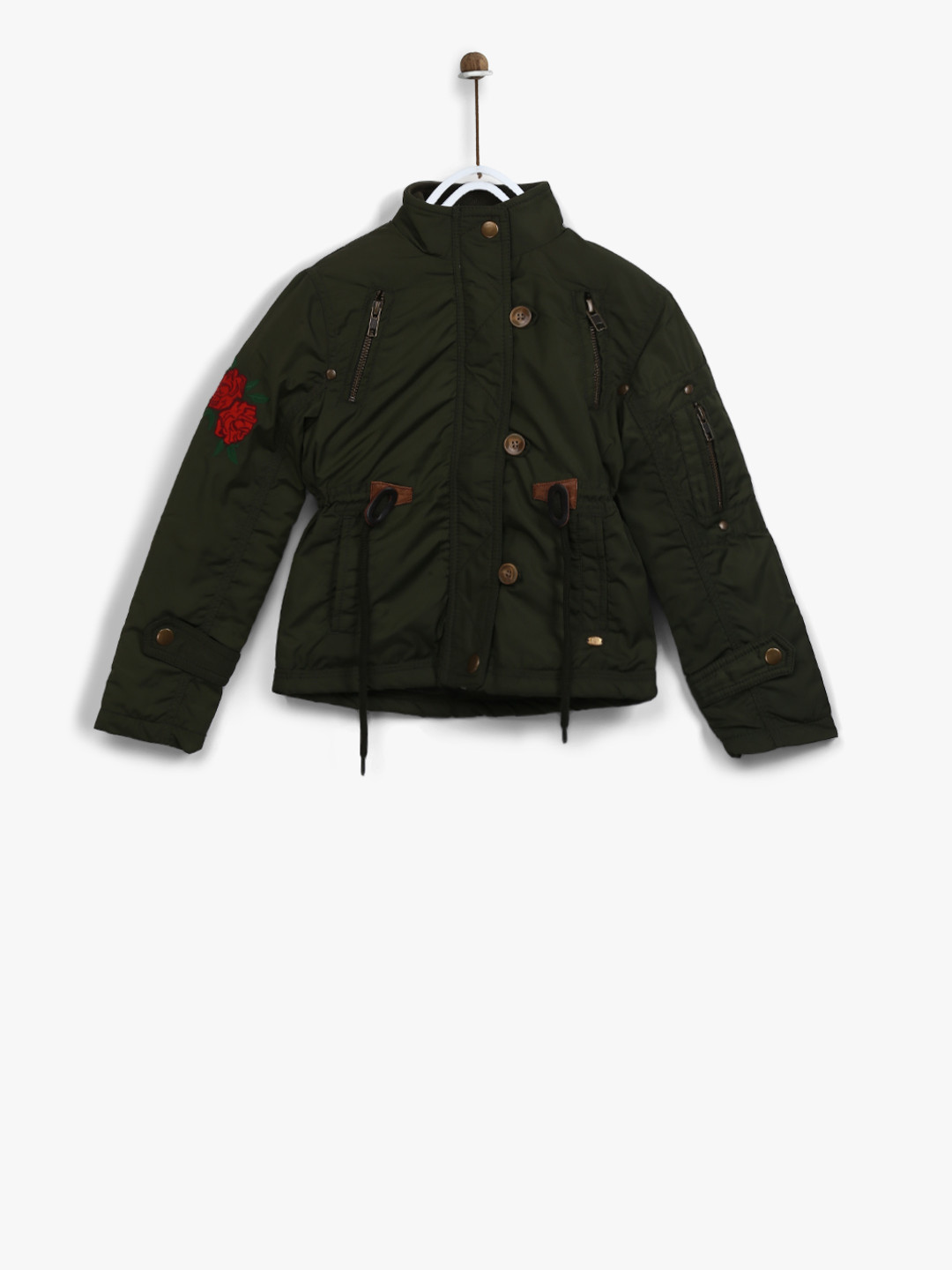 Buy Olive Winter Jacket Jackets for Girls 7924337 Myntra