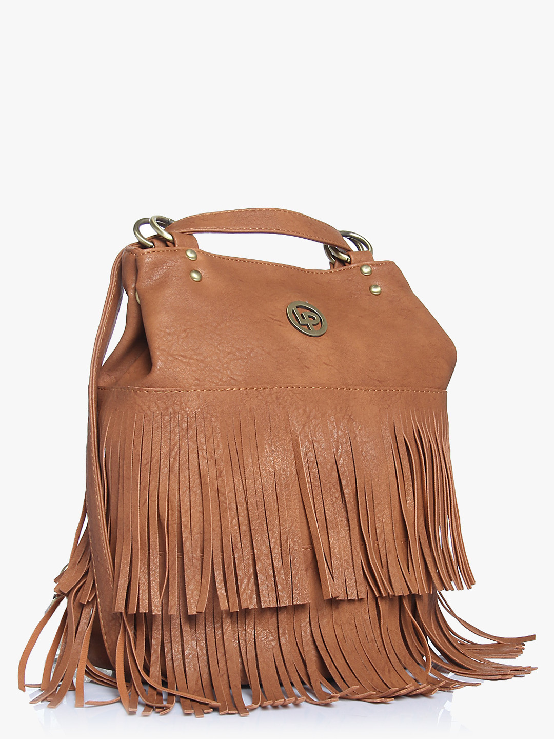 Buy Brown Leather Backpack Backpacks for Women 7955481 Myntra