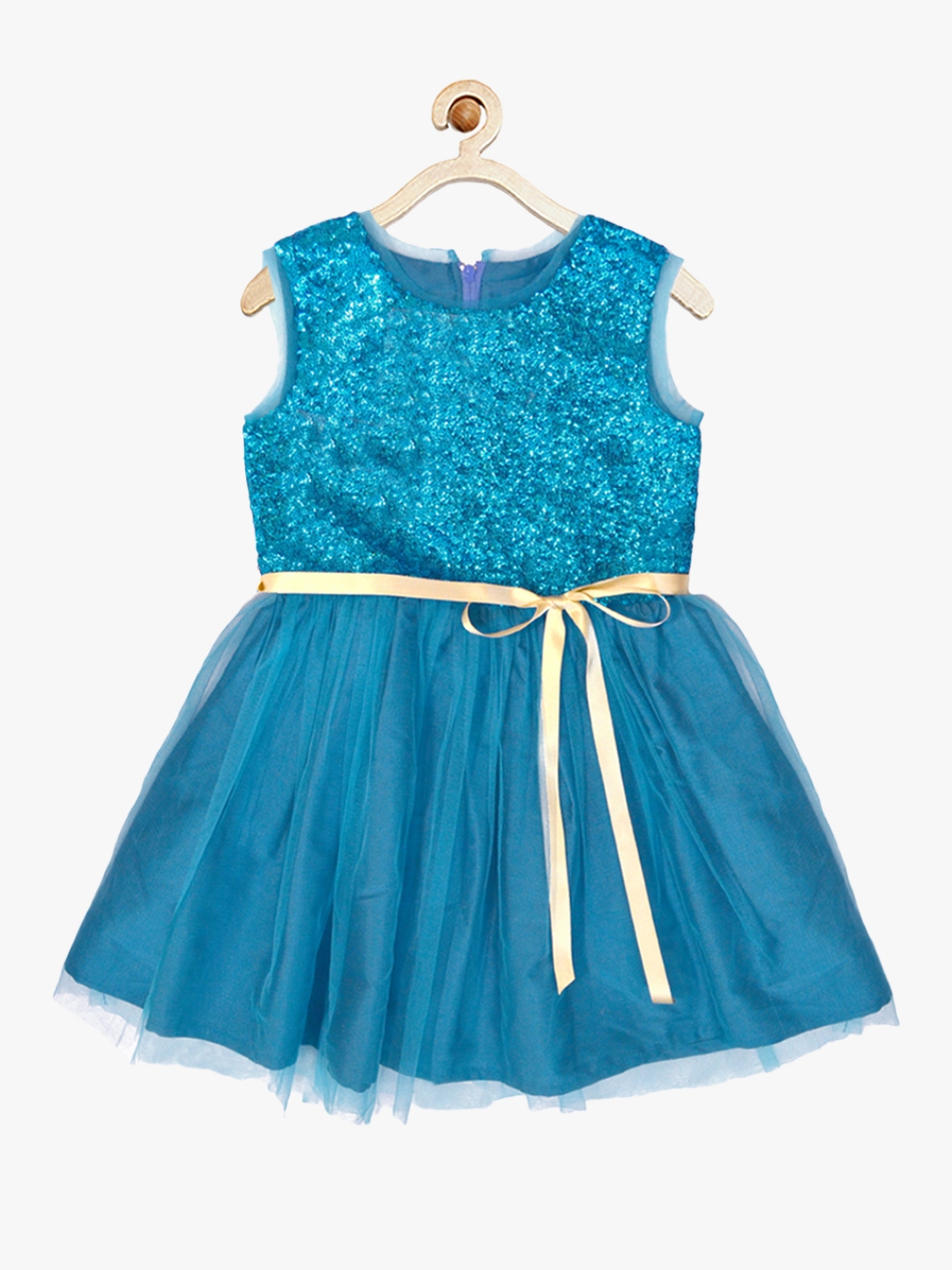 blue glitter short dress