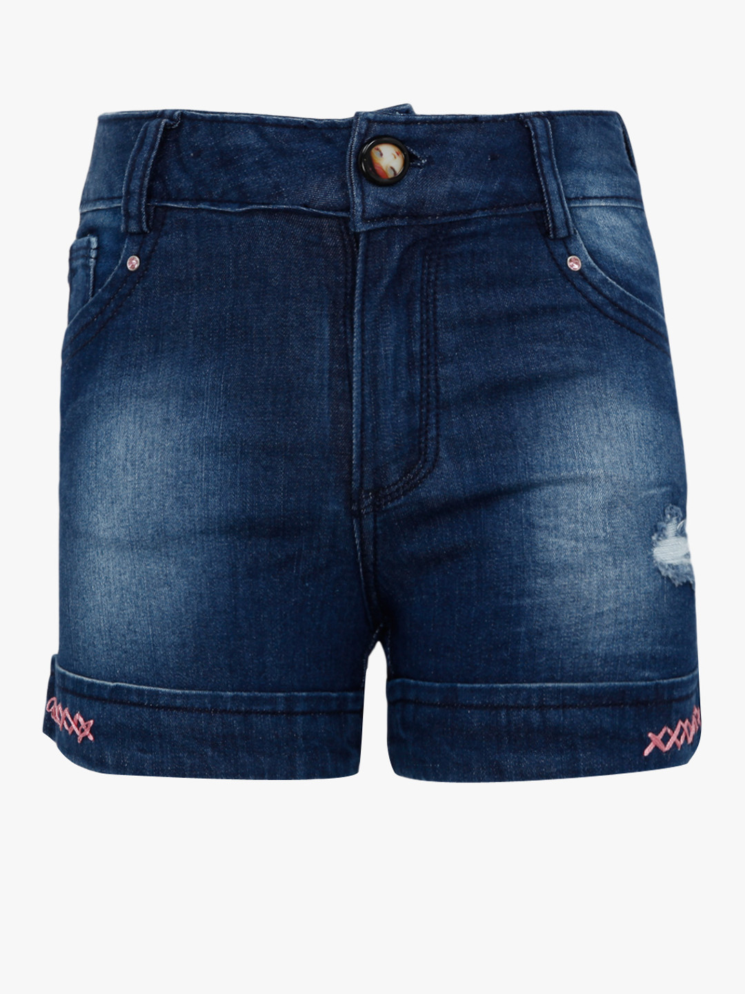 Buy Navy Blue Shorts Shorts for Girls 7983003 Myntra