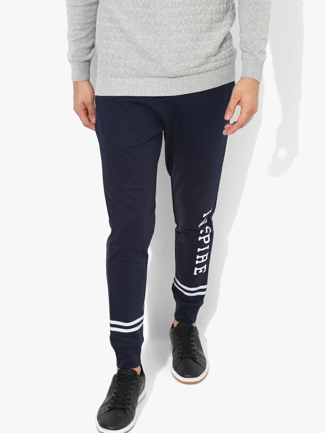 Buy Navy Blue Printed Joggers Track Pants for Men 7981685 Myntra