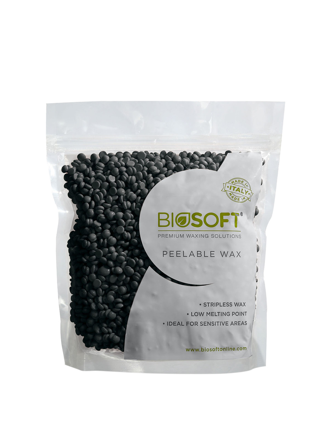 Buy Biosoft Women Charcoal Peelable Waxes 500 G Body Wax And