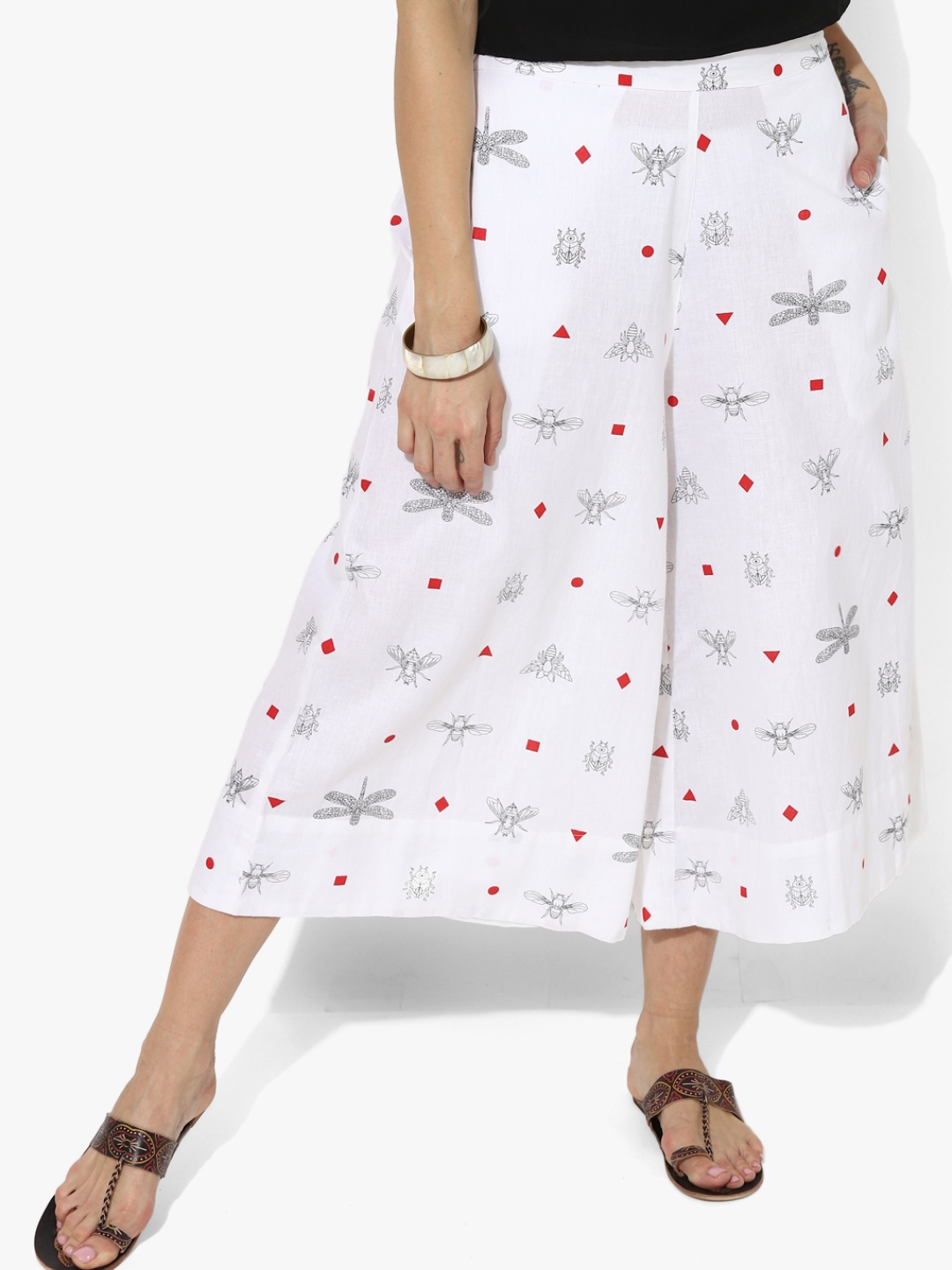 myntra flared palazzo
