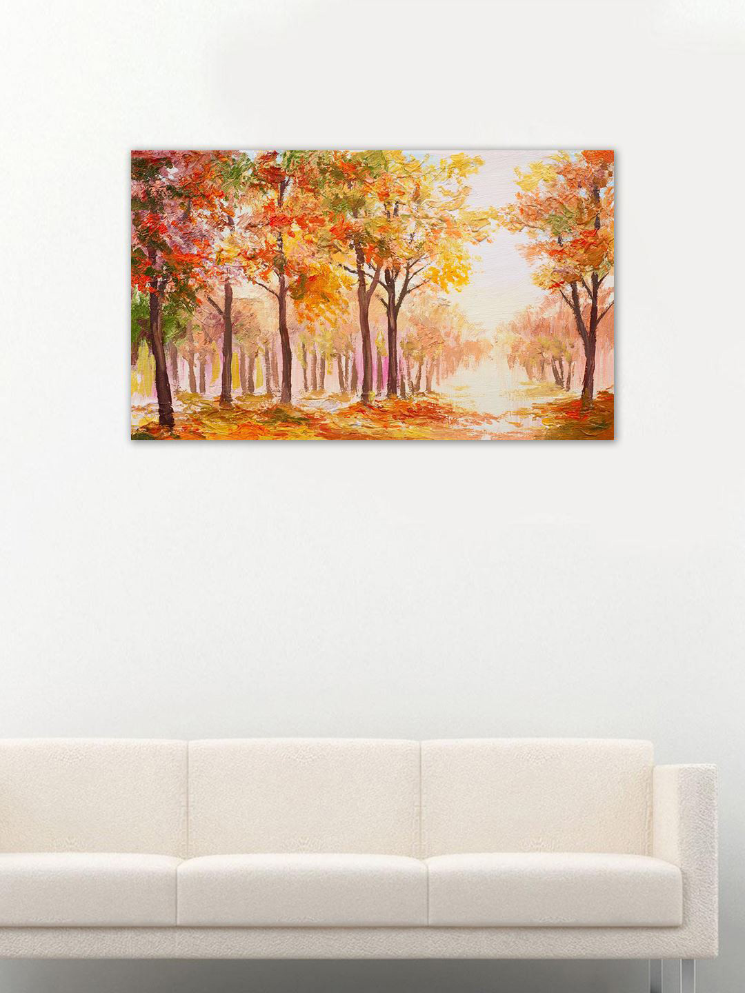 Buy 999Store Red & Yellow Abstract Wall Art Wall Art for Unisex