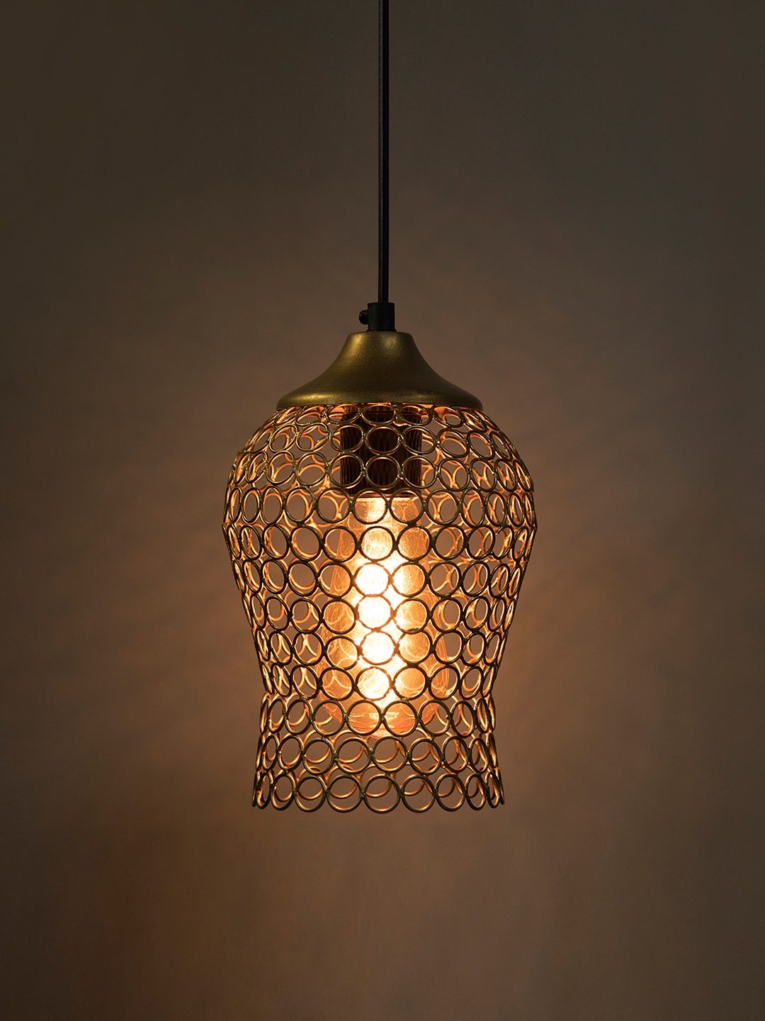 Buy Homesake Gold Toned Self Design Hanging Wall Or ...