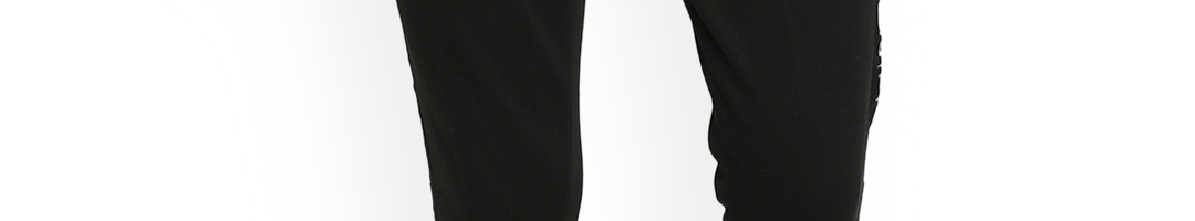 Buy Splash Men Black Slim Fit Solid Joggers - Trousers for Men 8182321 ...