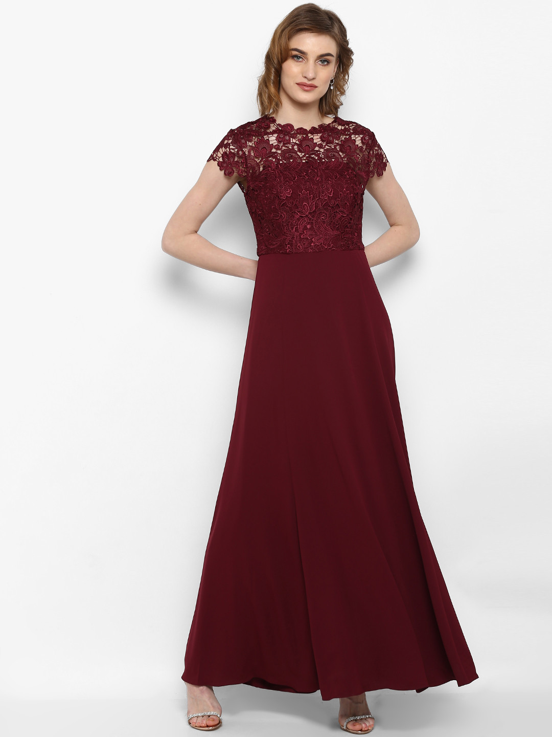 Buy Forever New Women Red Solid Maxi Dress Dresses for Women 8195949