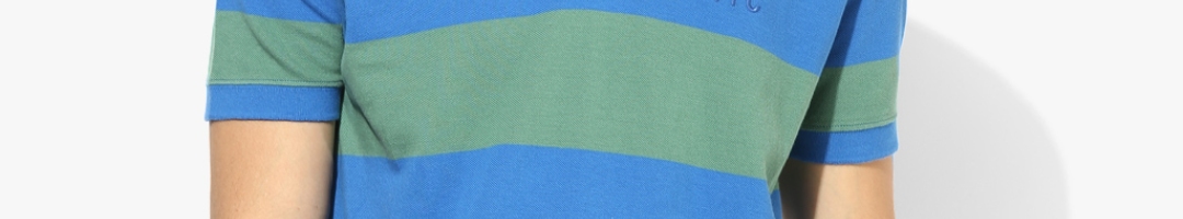 Buy Blue Striped Regular Fit Polo T Shirt - Tshirts for Men 8227981 ...