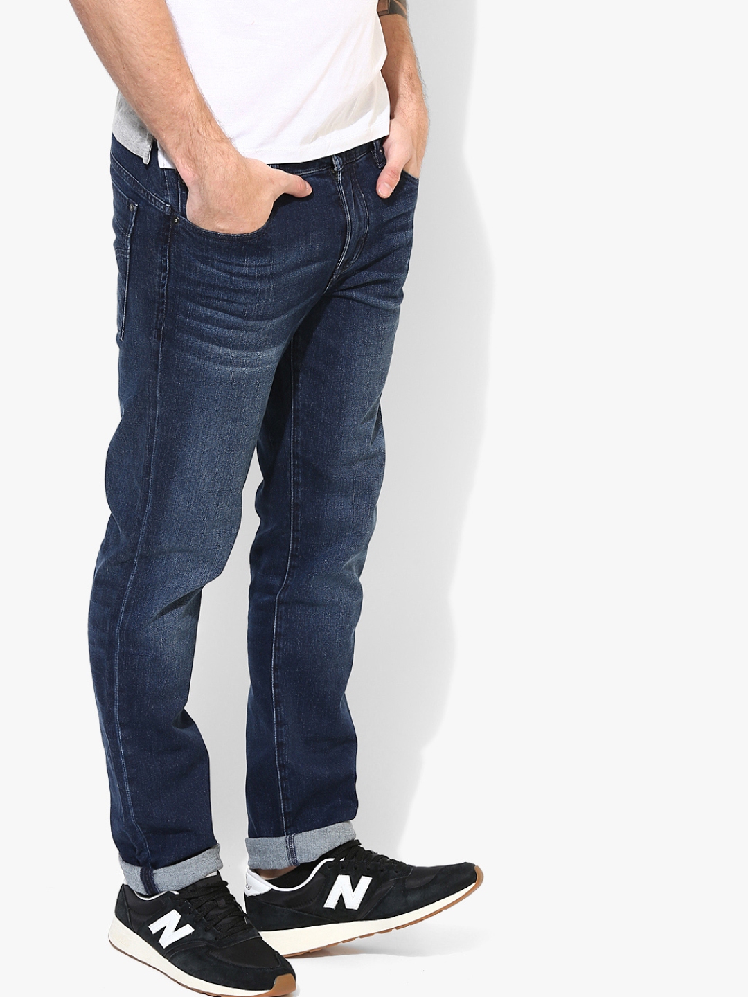 blue washed jeans mens