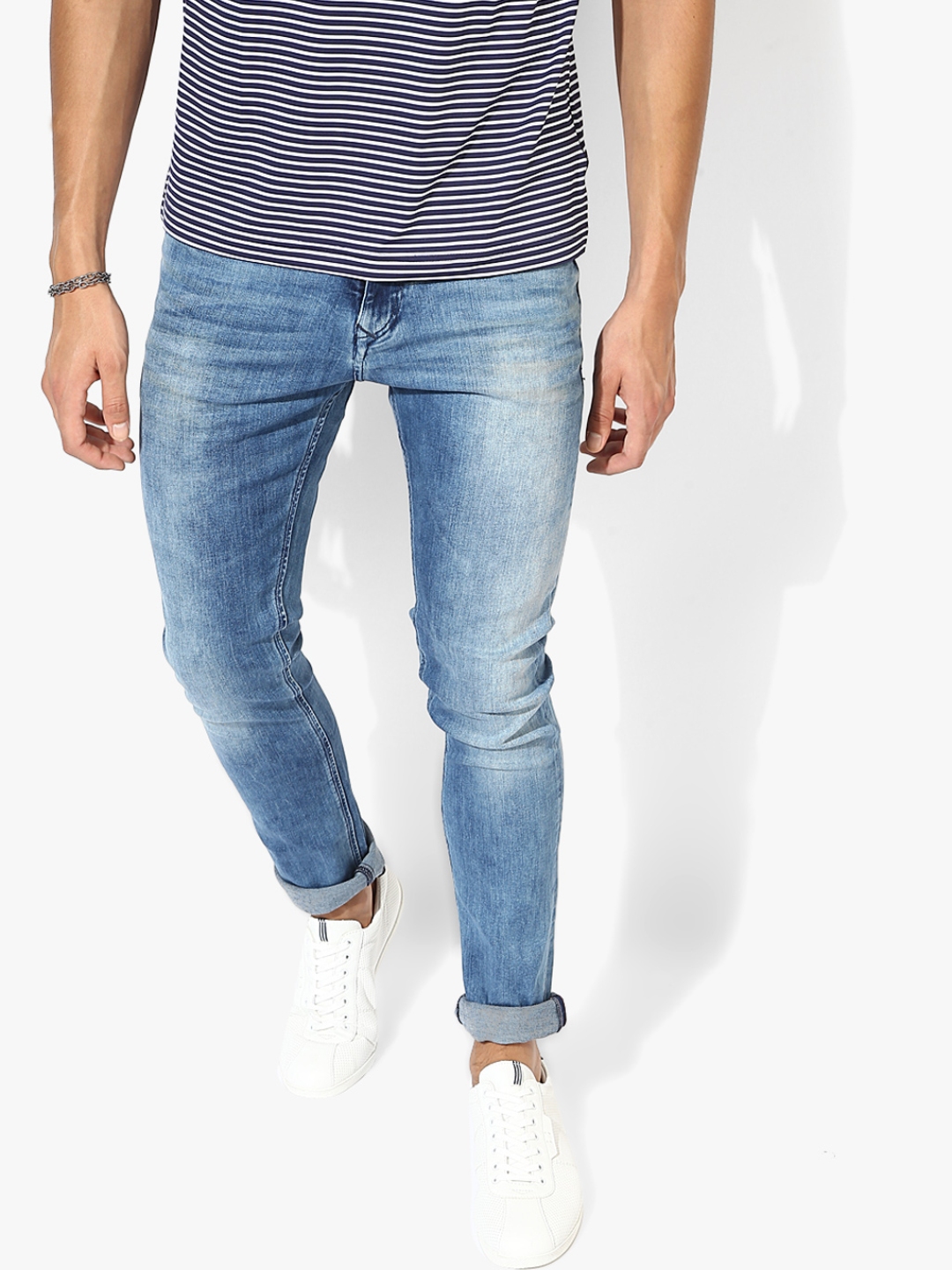 blue washed jeans mens