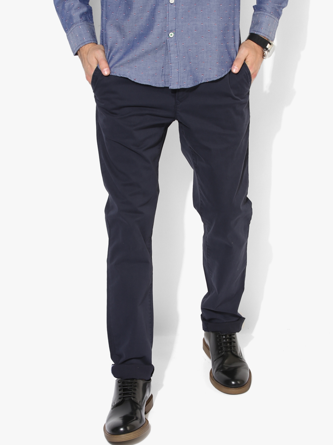 navy blue chinos