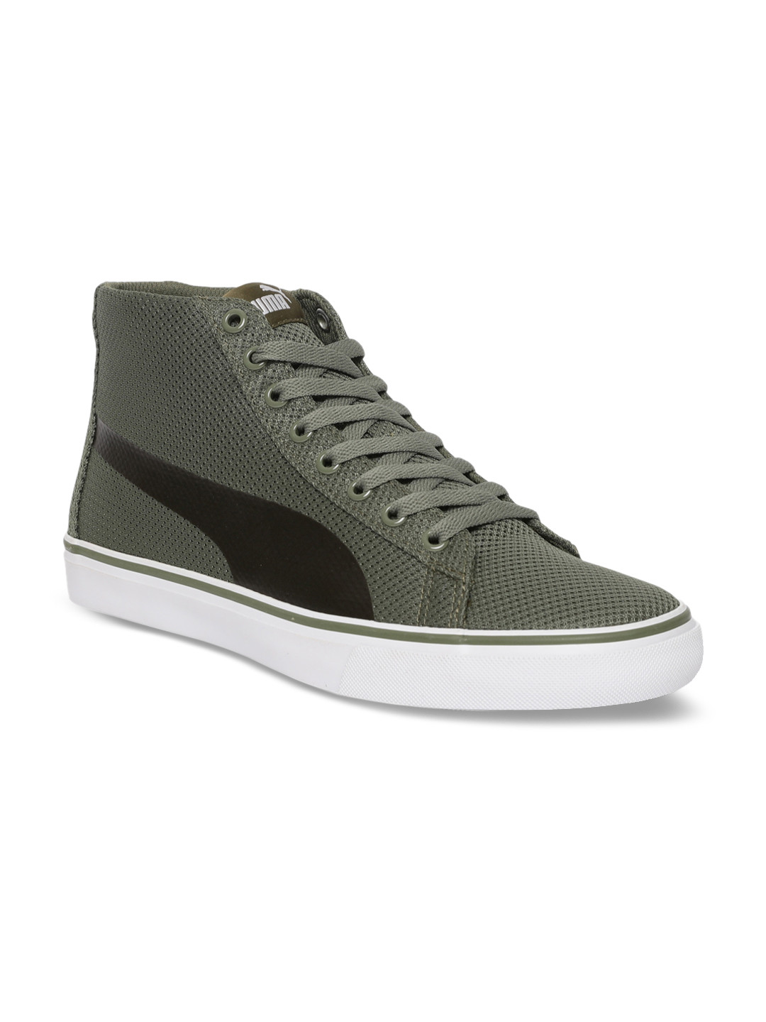 puma men's troop mid knit idp sneakers