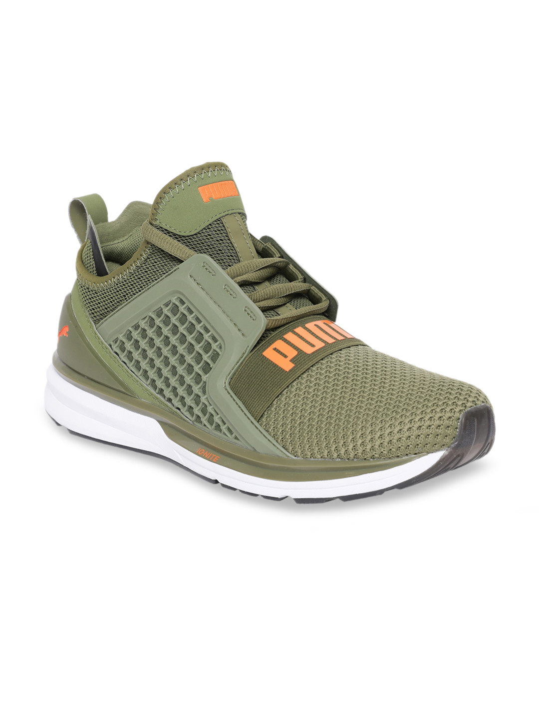 Buy Puma Unisex Olive Green Textured Sneakers Casual Shoes for Unisex