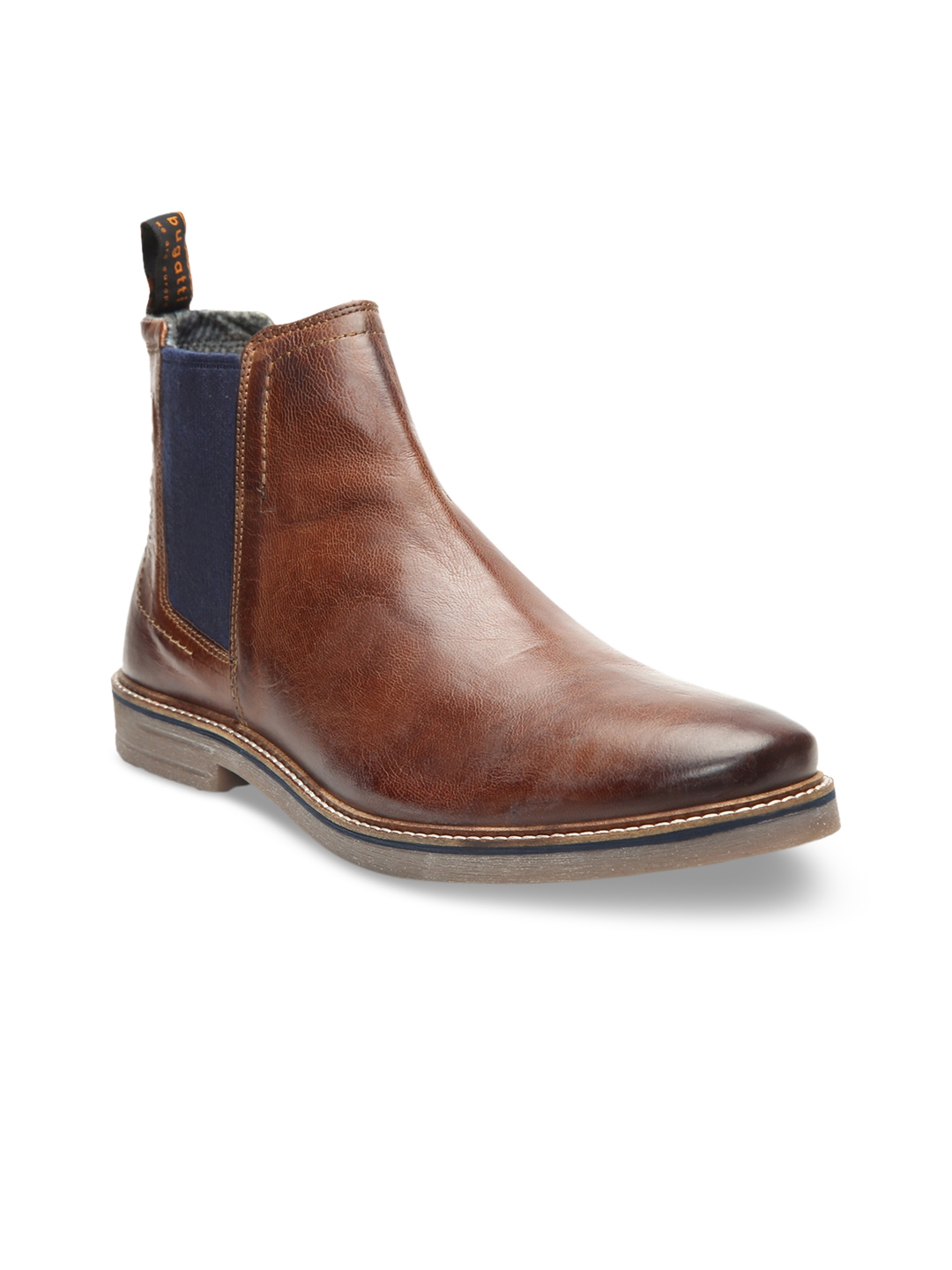 bugatti men's brown leather boots